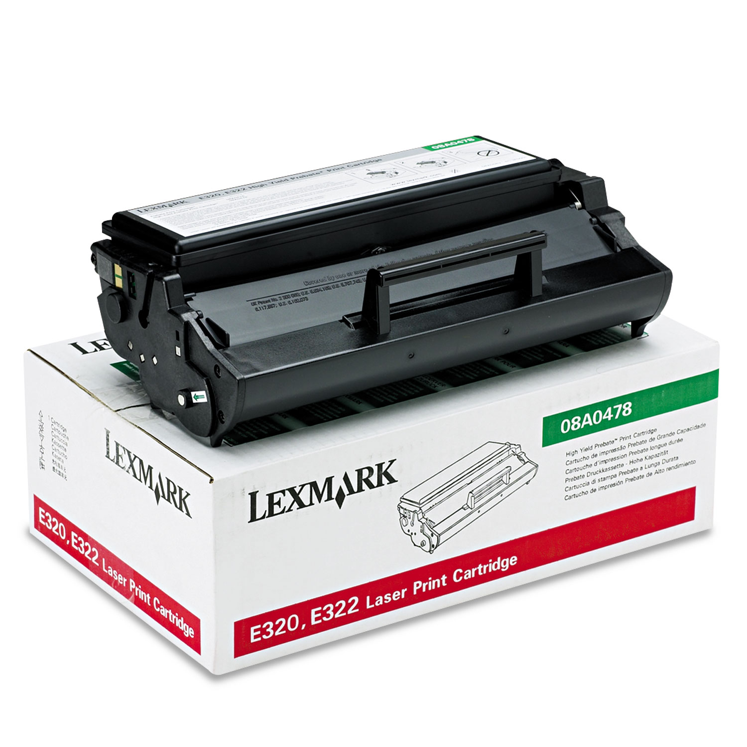 08A0478 High-Yield Toner, 6000 Page-Yield, Black