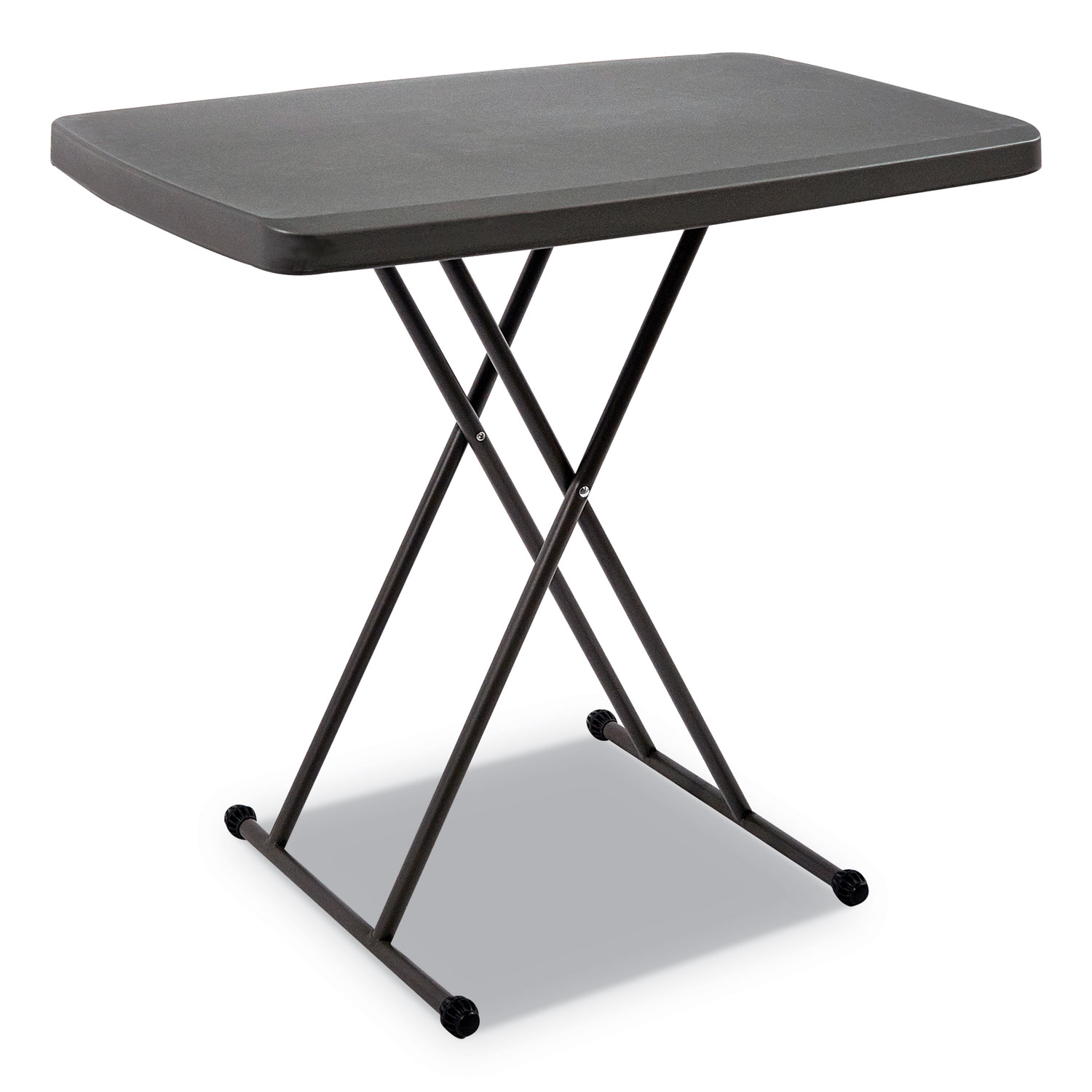  Iceberg 65491 IndestrucTables Too 1200 Series Resin Personal Folding Table, 30 x 20, Charcoal (ICE65491) 