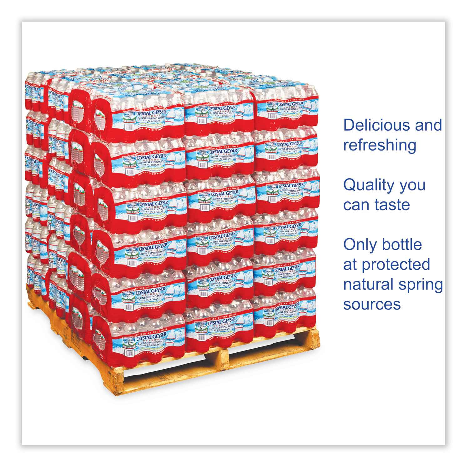 Alpine Spring Water, 16.9 oz Bottle, 24/Carton, 84 Cartons/Pallet - BOSS  Office and Computer Products