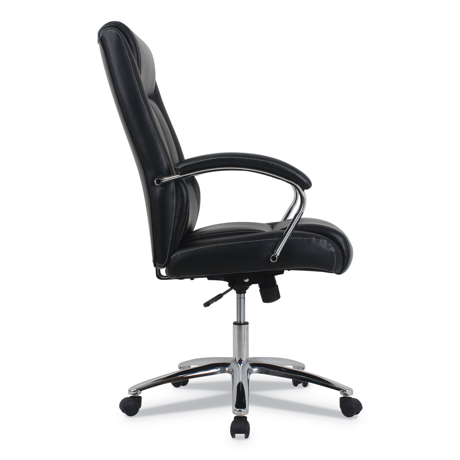 kathy ireland OFFICE by Alera Stonebriar High-Back Executive Office Chair, Up to 275 lbs., Black Seat/Back, Chrome Base