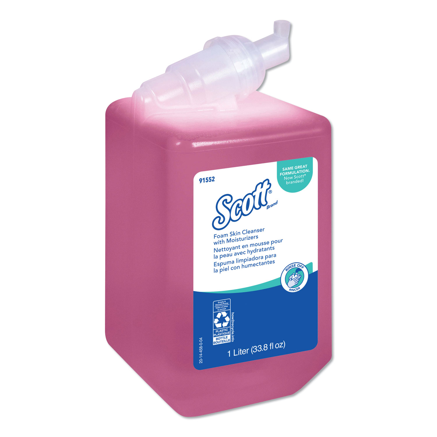  Scott KCC 91552 Pro Foam Skin Cleanser with Moisturizers, Light Floral, 1000mL Bottle (KCC91552CT) 