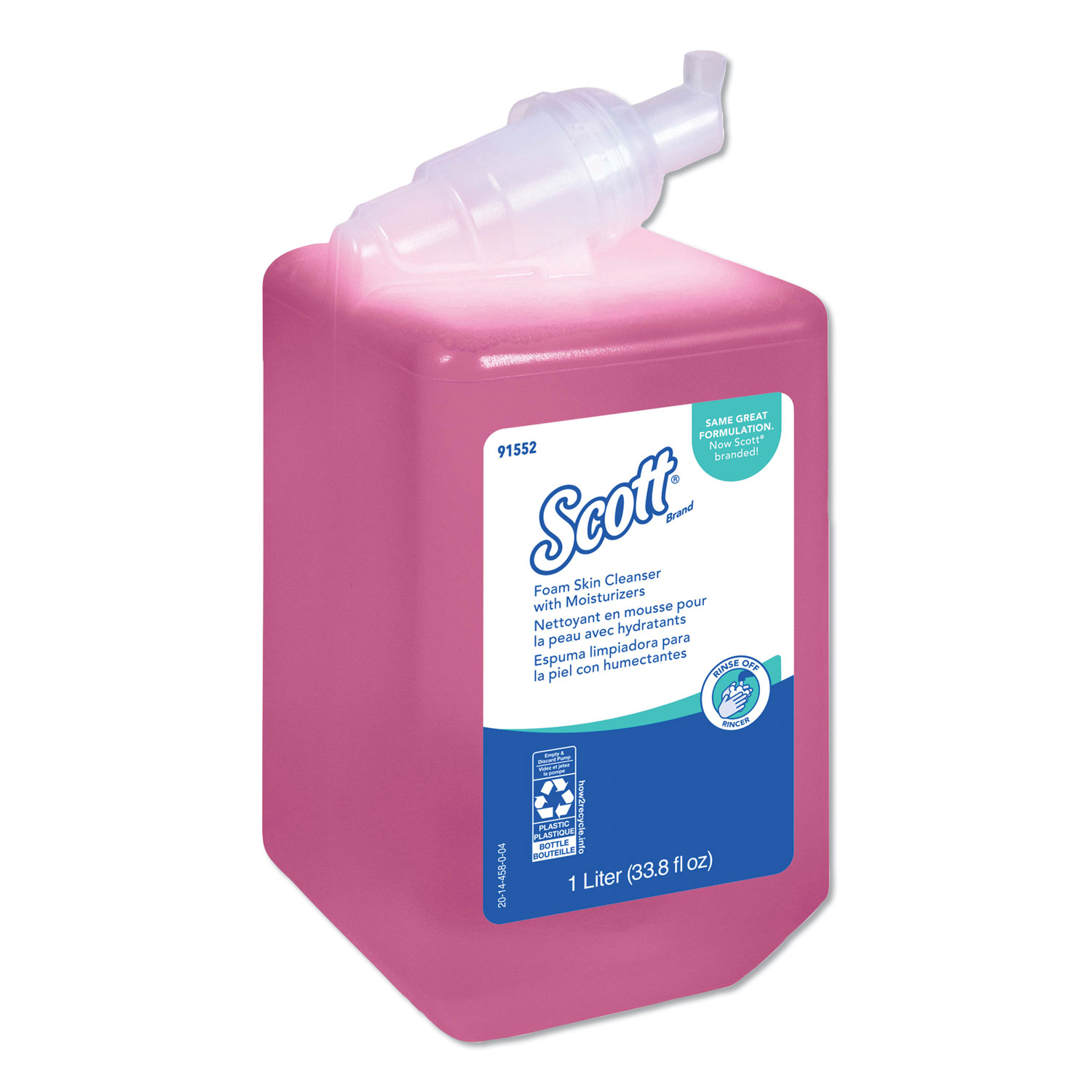  Scott 91552 Pro Foam Skin Cleanser with Moisturizers, Light Floral, 1000mL Bottle (KCC91552) 