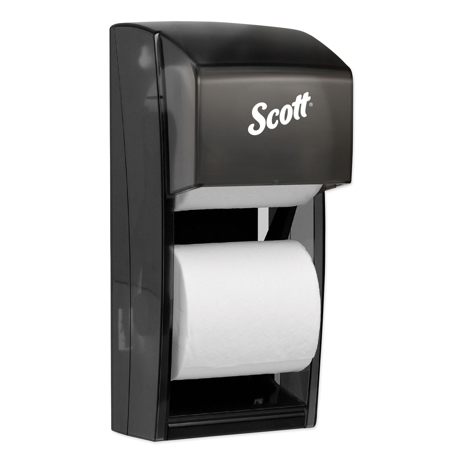 Scott 9021 Essential SRB Tissue Dispenser, 6 6/10 x 6 x 13 6/10, Plastic, Smoke (KCC09021) 