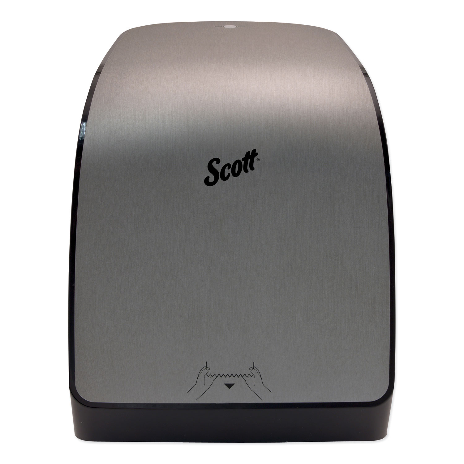  Scott 35612 Pro Mod Manual Hard Roll Towel Dispenser, 12.66 x 9.18 x 16.44, Brushed Metallic (KCC35612) 