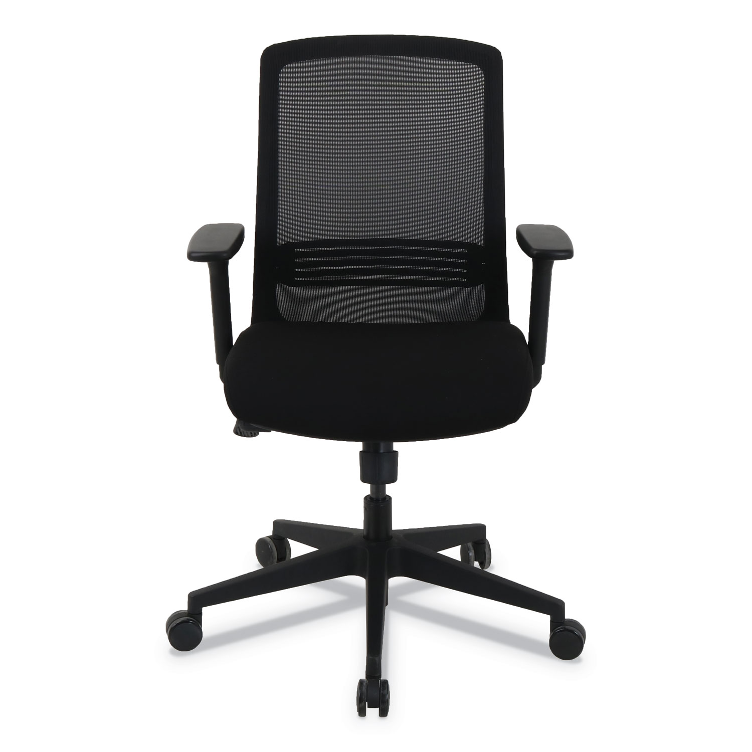 kathy ireland OFFICE by Alera Resolute Series Mesh Office Chair, Supports up to 275 lbs., Black Seat/Back, Black Base