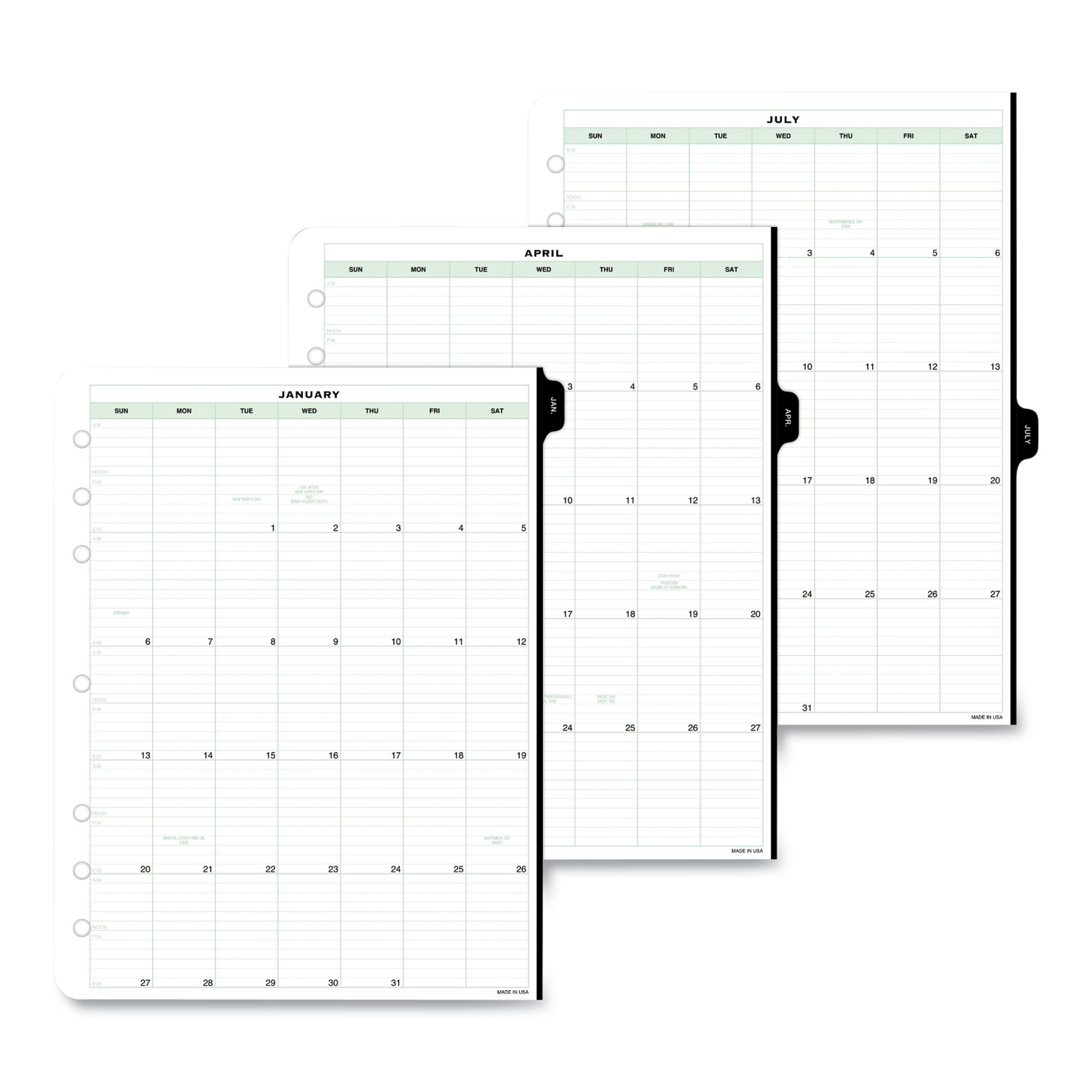  Day-Timer 14010 Dated One-Page-per-Day Organizer Refill, January-December, 11 x 8 1/2, 2020 (DTM14010) 