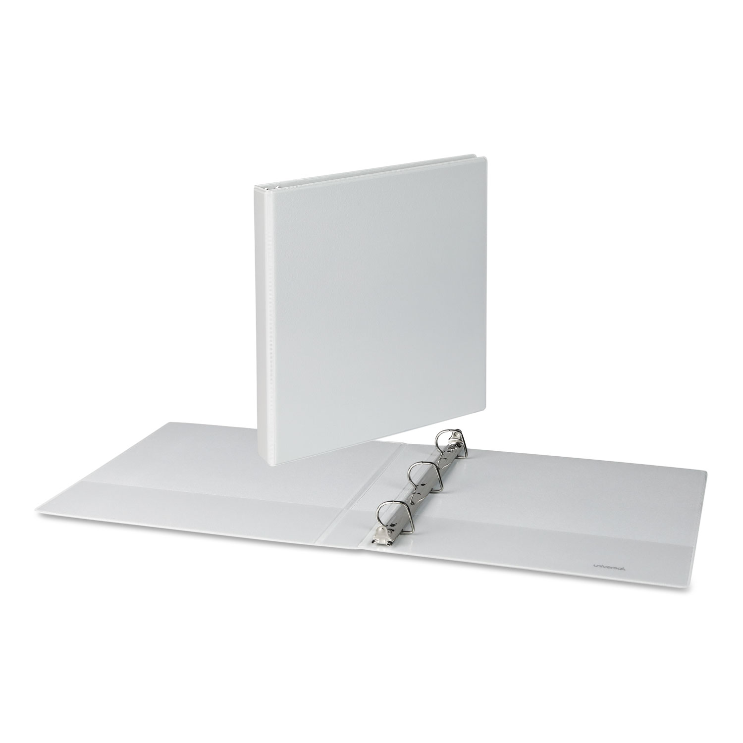 SlantRing View Binder, 3 Rings, 1" Capacity, 11 x 8.5, White, 4/Pack Zuma