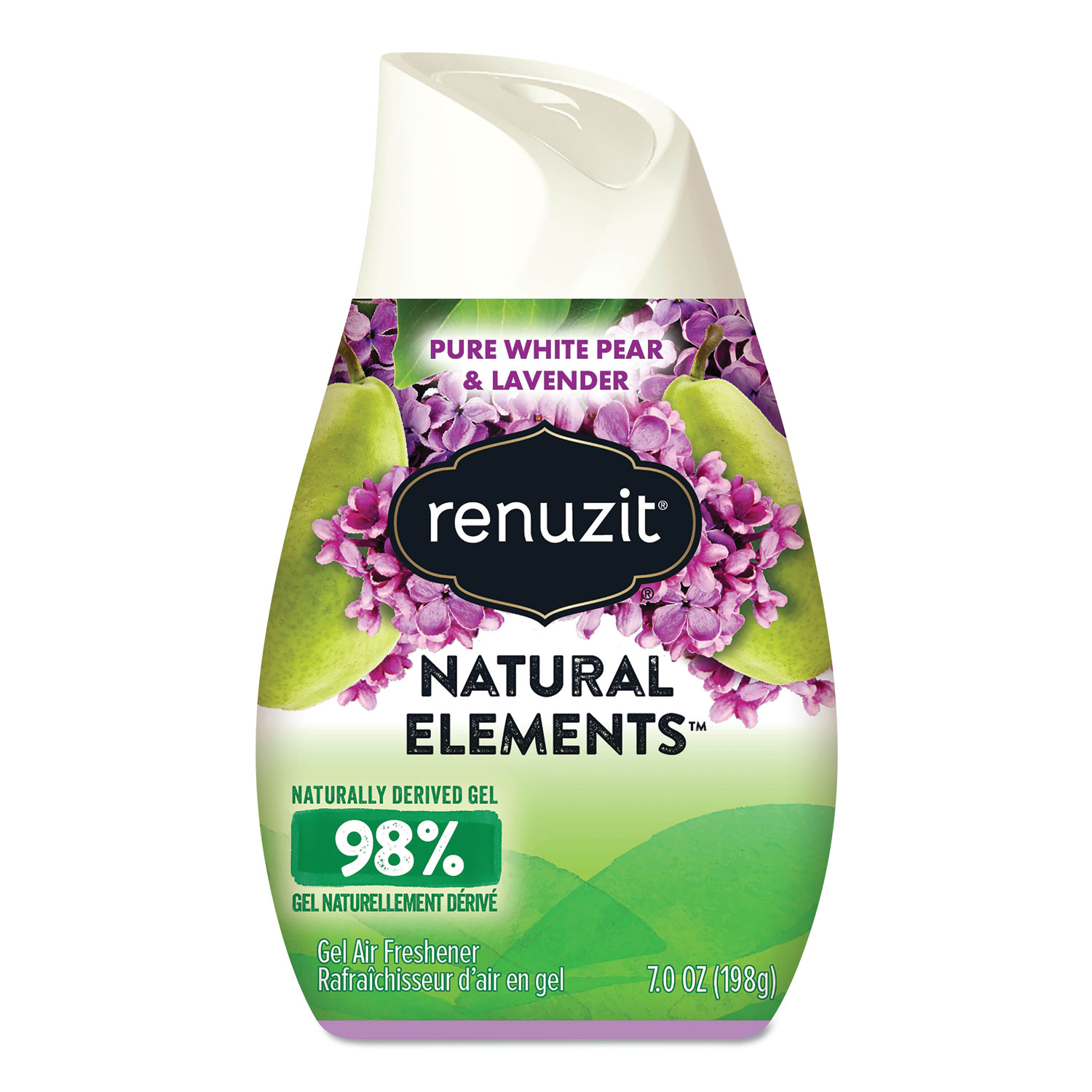  Renuzit 05362CT Adjustables Air Freshener, Pure White Pear and Lavender, 7 oz Cone, 12/Carton (DIA05362CT) 