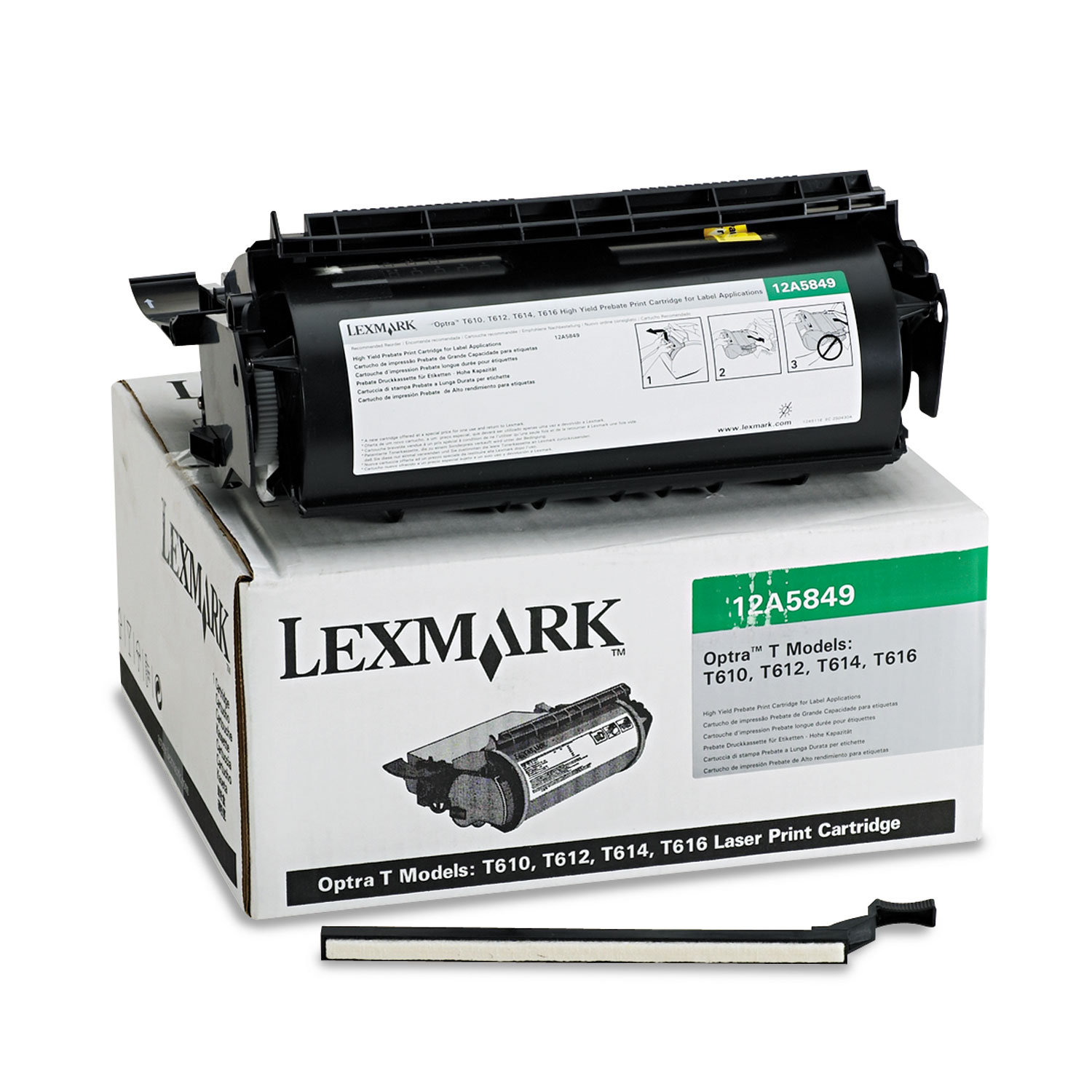 12A5849 High-Yield Toner for Labels, 25000 Page-Yield, Black