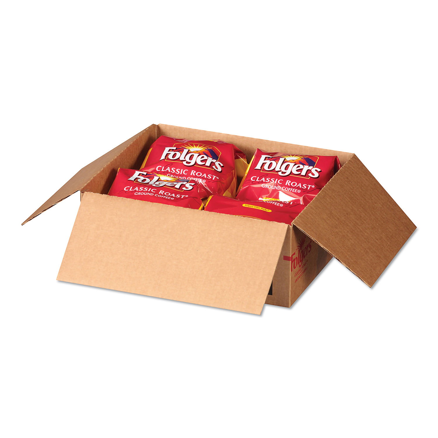  Folgers FOL06239 Coffee Filter Packs, Classic Roast, .9 oz, 10 Filters/Pack, 4 Packs/Carton (FOL06239) 