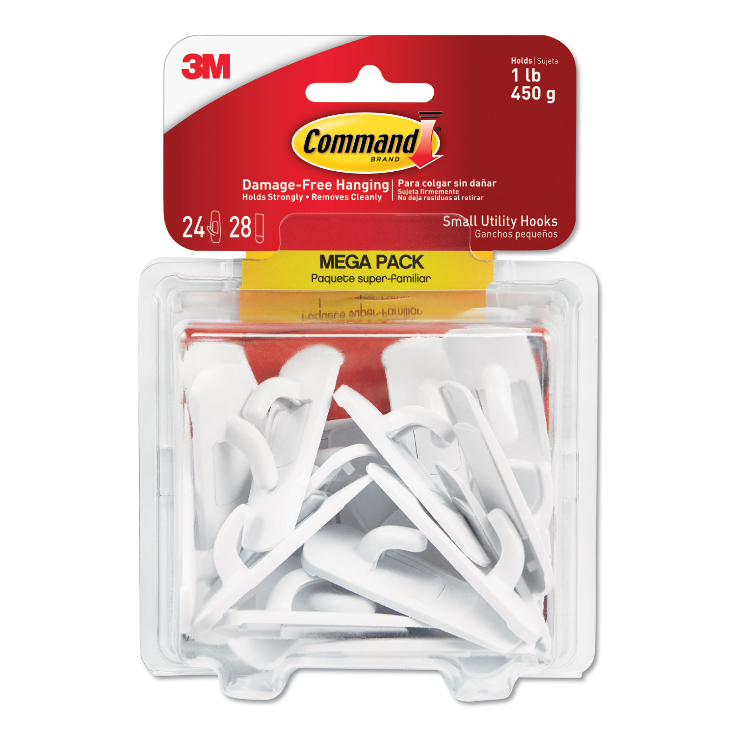 Command Medium 9-Pack White Adhesive Refill Hook Strips (3-lb Capacity) in  the Utility Hooks & Racks department at