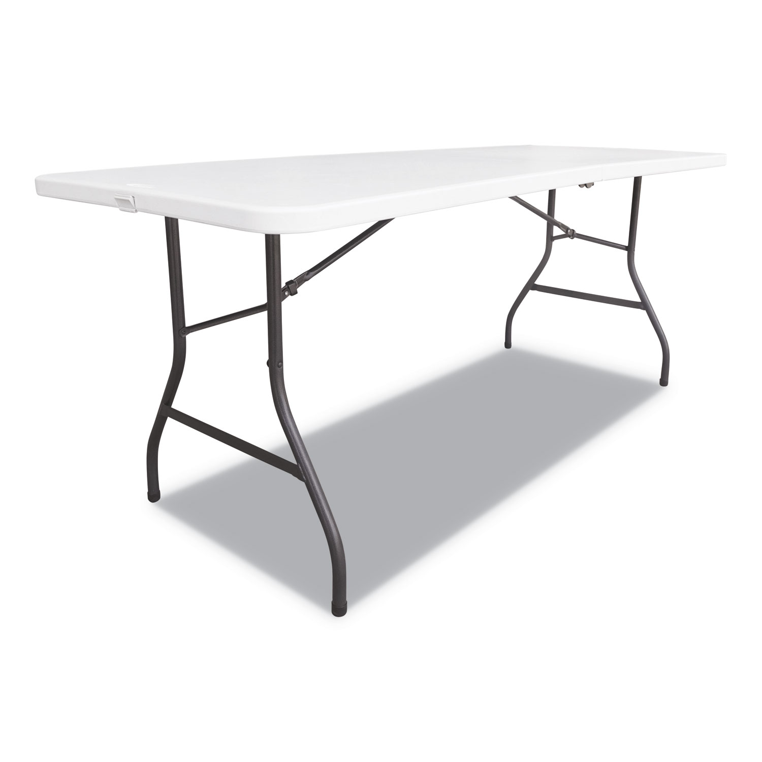  Alera ALEFR60H Fold-in-Half Resin Folding Table, 60w x 29 5/8d x 29 1/4h, White (ALEFR60H) 