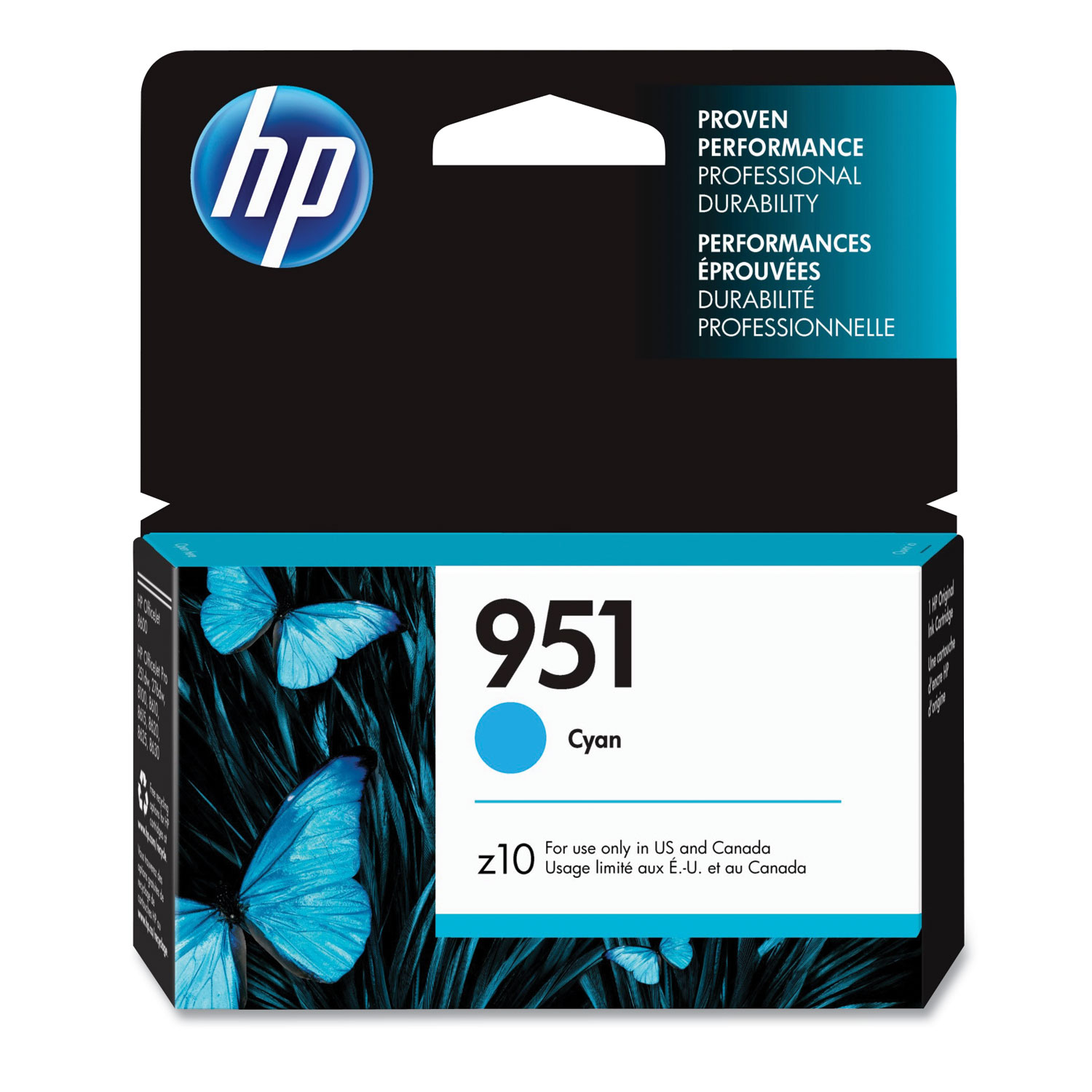  HP CN050AN HP 951, (CN050AN) Cyan Original Ink Cartridge (HEWCN050AN) 