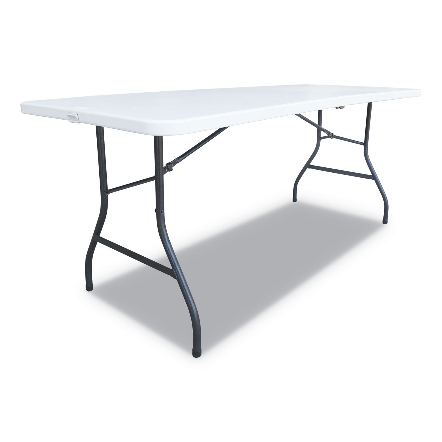  Alera ALEFR72H Fold-in-Half Resin Folding Table, 72w x 29 5/8d x 29 1/4h, White (ALEFR72H) 