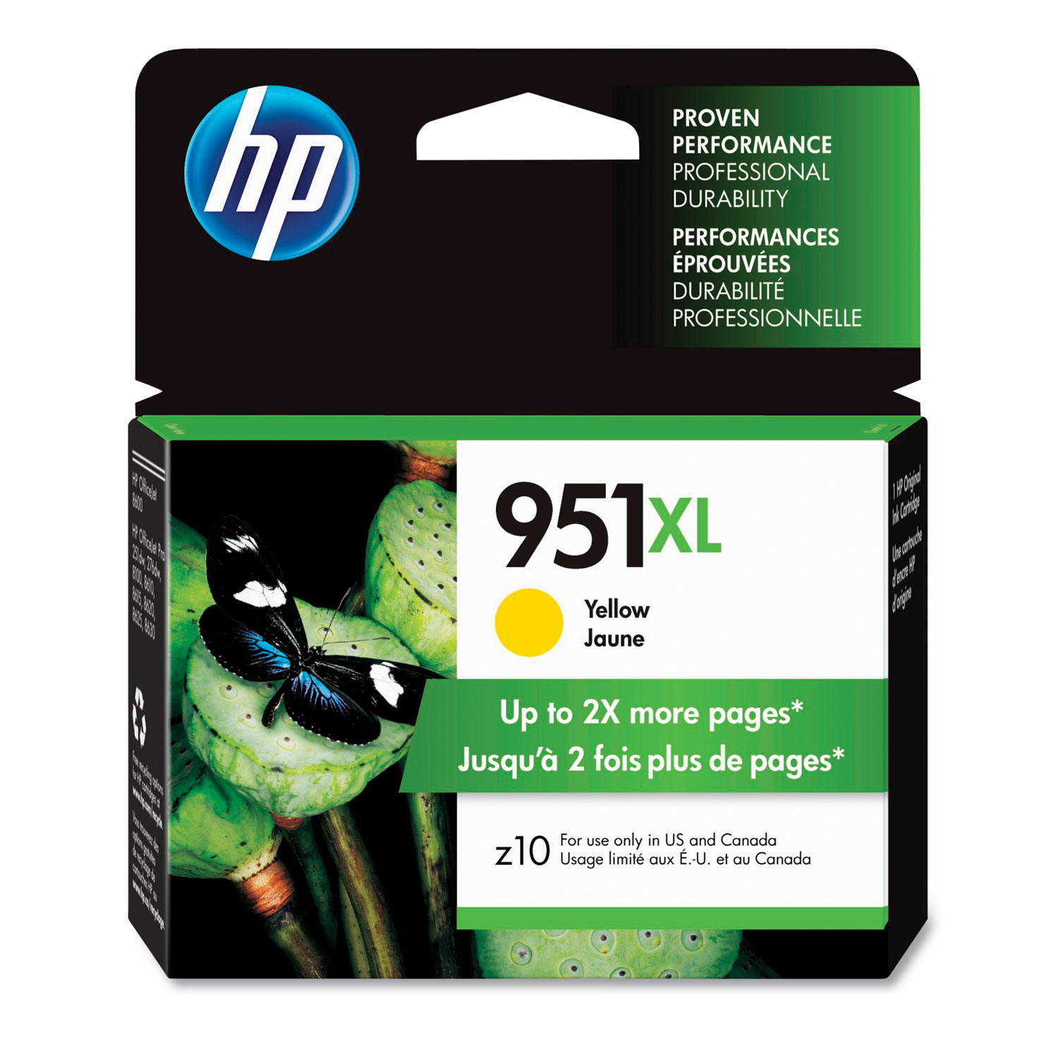  HP CN048AN HP 951XL, (CN048AN) High Yield Yellow Original Ink Cartridge (HEWCN048AN) 