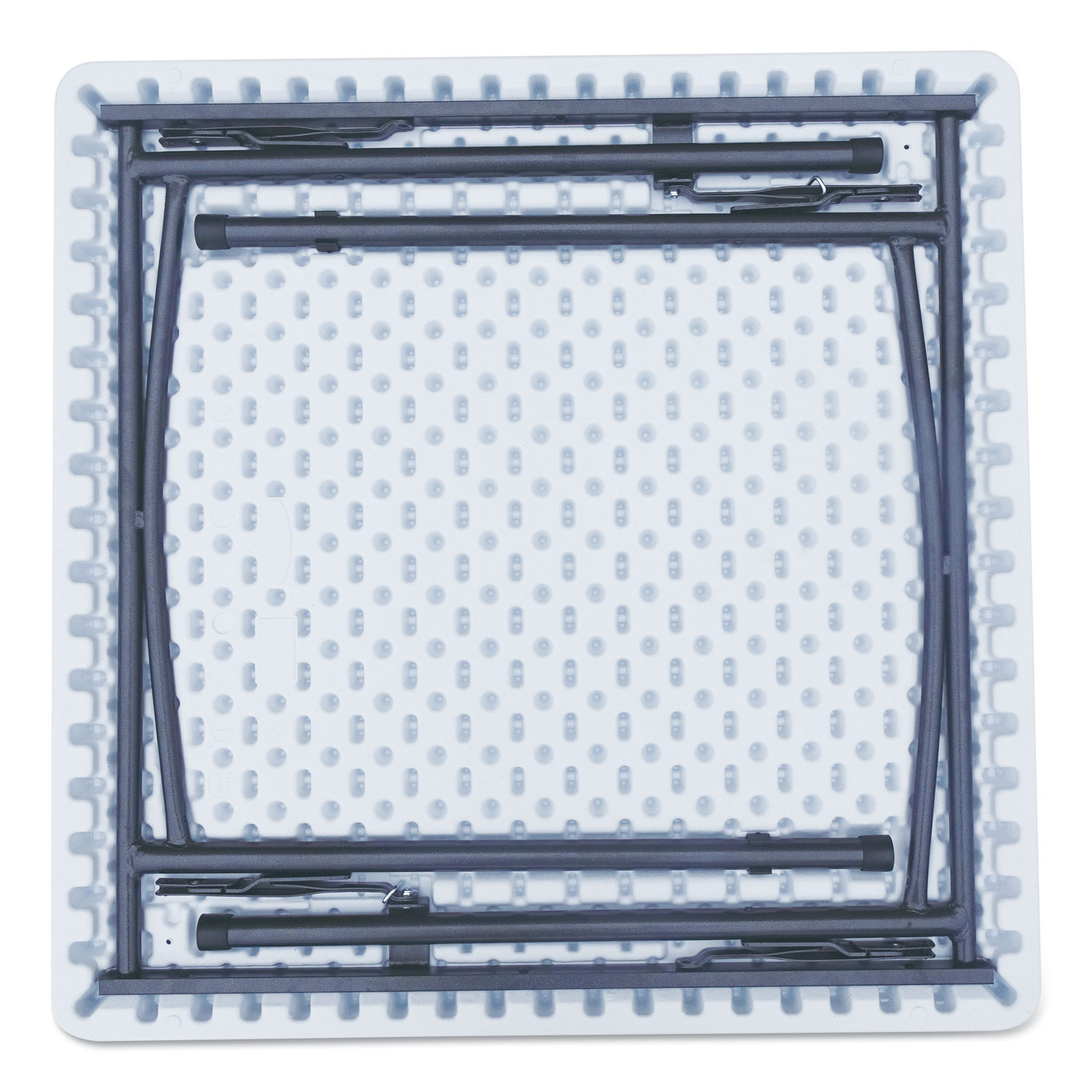 Square Plastic Folding Table, 36w x 36d x 29h, White
