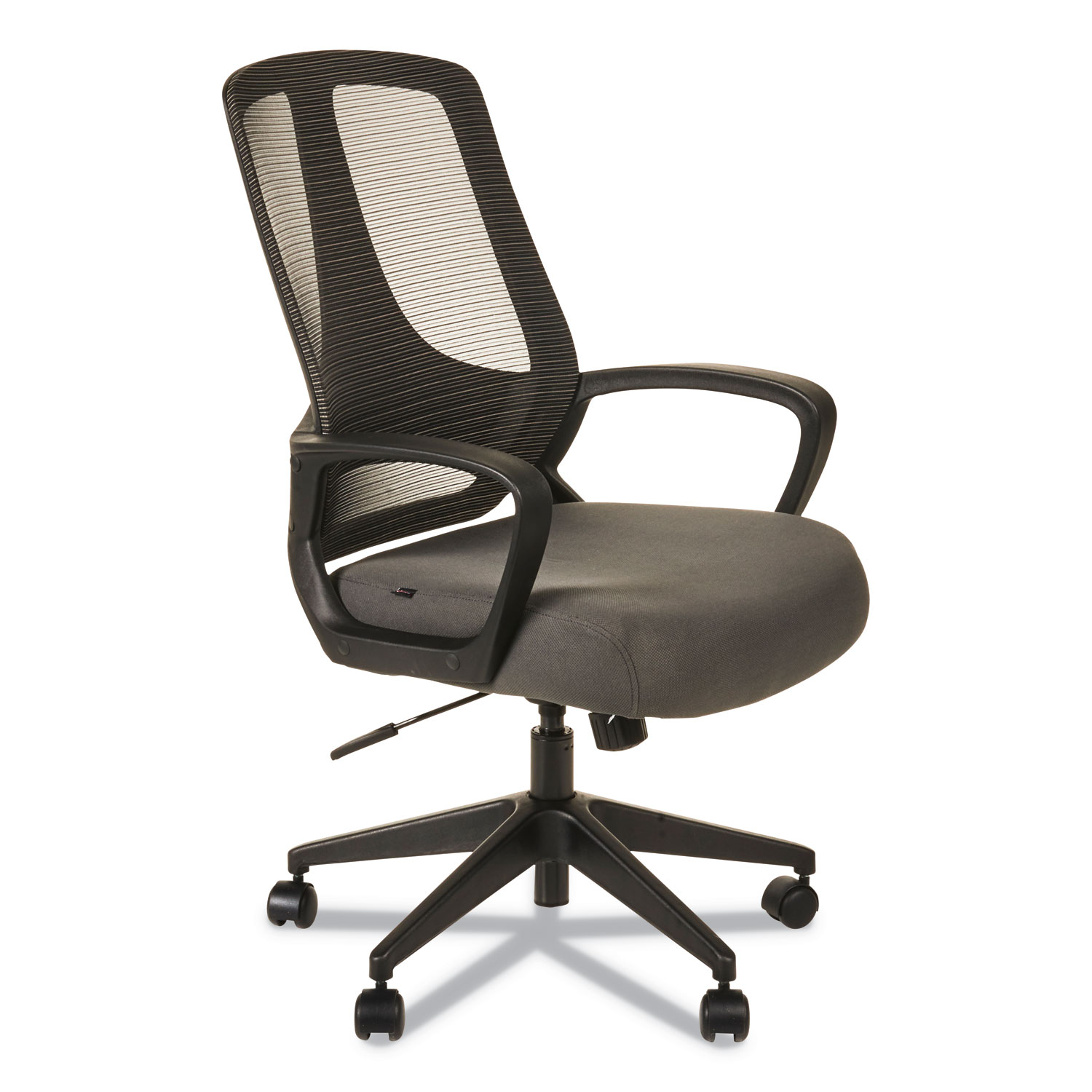  Alera ALEMB4748 Alera MB Series Mesh Mid-Back Office Chair, Supports up to 275 lbs., Gray Seat/Black Back, Black Base (ALEMB4748) 