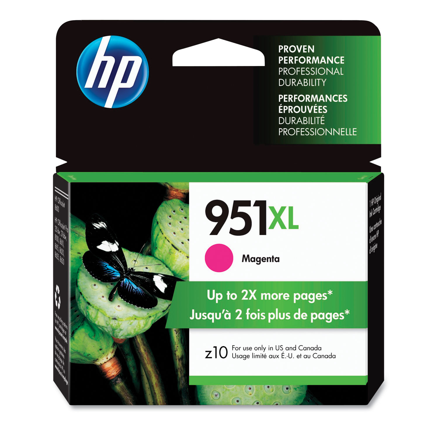  HP CN047AN HP 951XL, (CN047AN) High Yield Magenta Original Ink Cartridge (HEWCN047AN) 