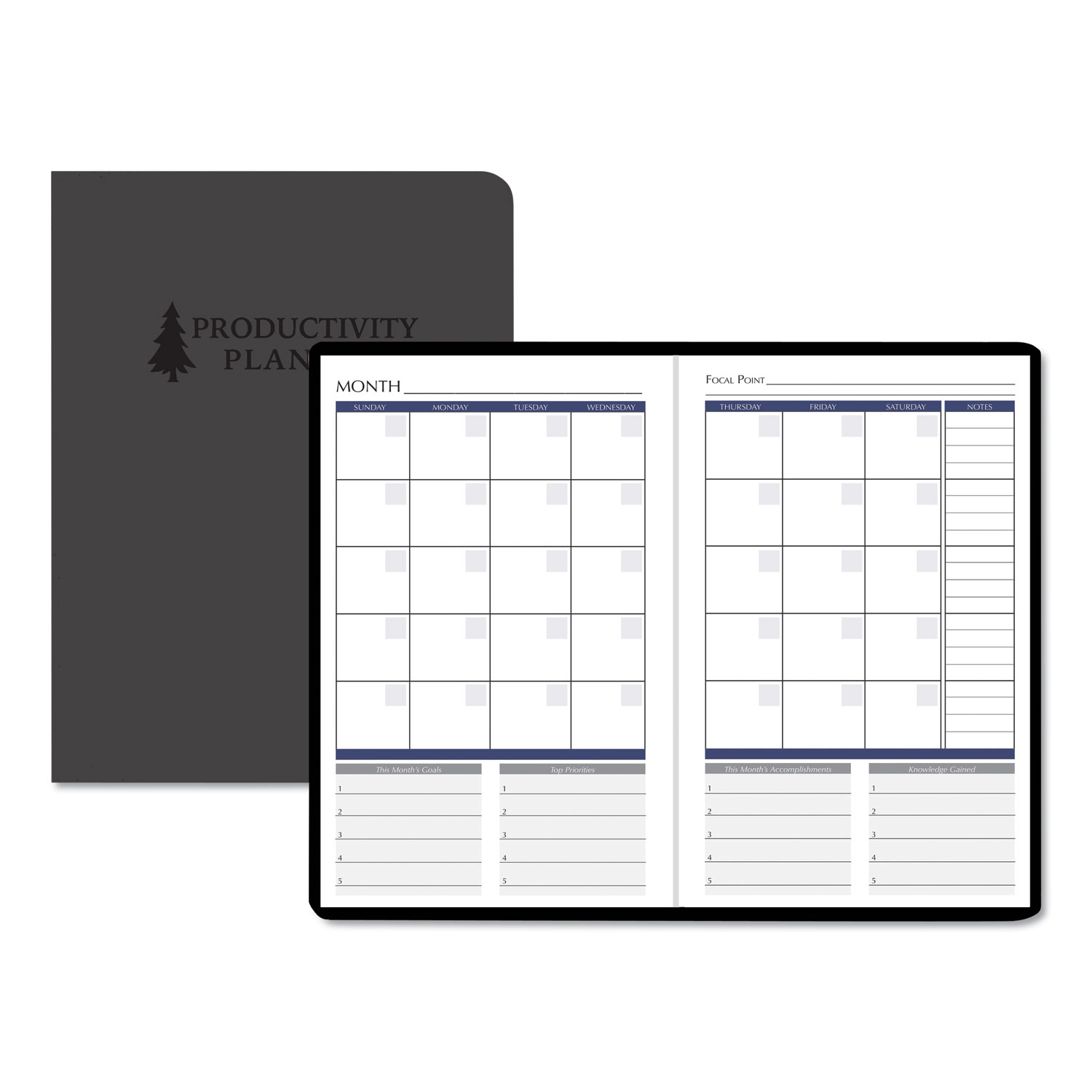  House of Doolittle 597-99 Productivity and Goal Non-Dated Planner, 9 1/4 x 6 1/4, Blue (HOD59799) 
