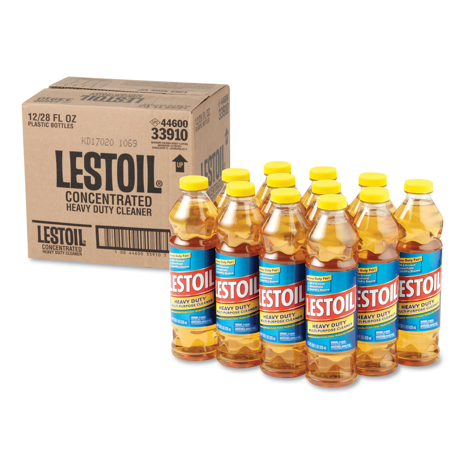  Lestoil CLO 33910 Heavy Duty Multi-Purpose Cleaner, Pine, 28oz Bottle, 12/Carton (CLO33910) 