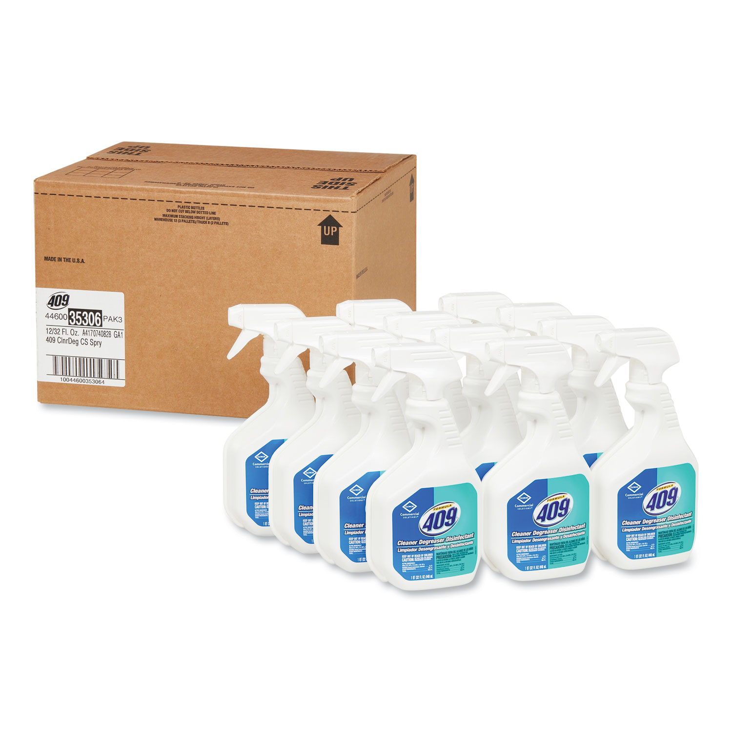  Formula 409 35306 Cleaner Degreaser Disinfectant, Spray, 32 oz 12/Carton (CLO35306CT) 