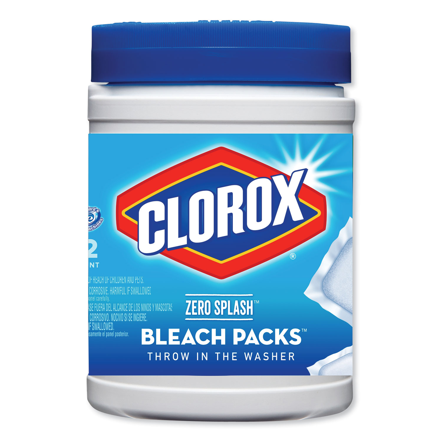  Clorox 31371 Control Bleach Packs, Regular, 12 Tabs/Pack, 6 Packs/Carton (CLO31371) 