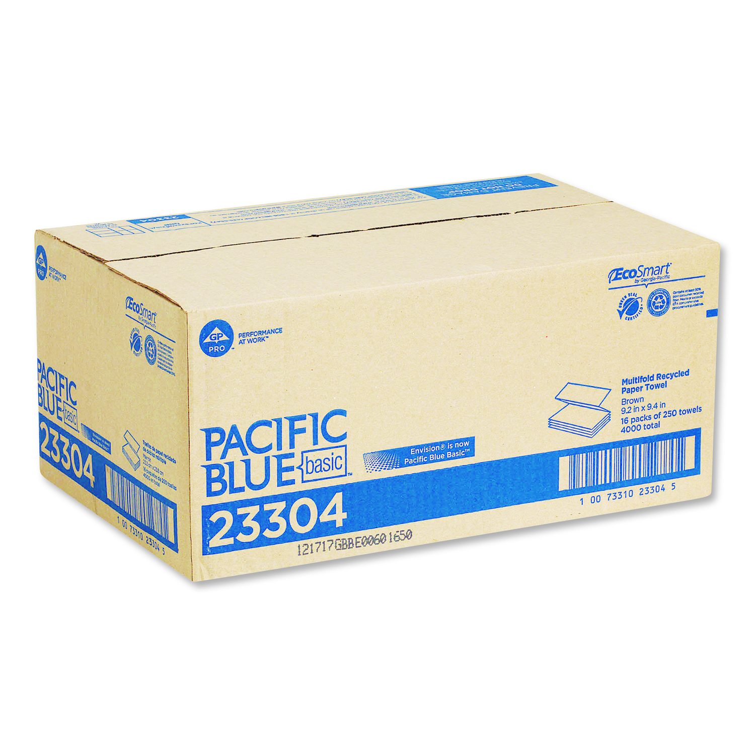 Georgia Pacific® Professional Pacific Blue Basic M-Fold Paper Towels, 1 ...