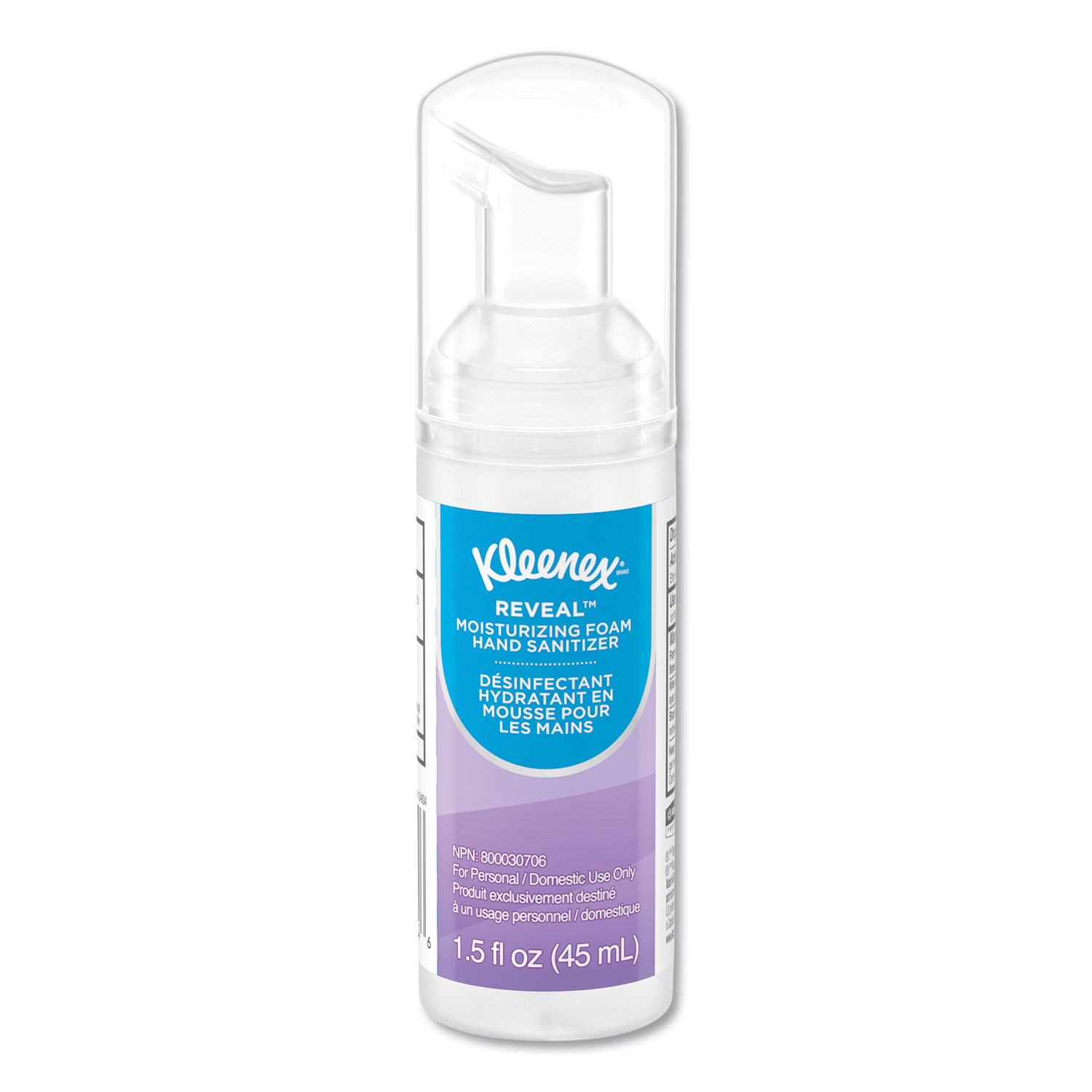  Kleenex 34604 Ultra Moisturizing Foam Hand Sanitizer, 1.5 oz, Clear (KCC34604EA) 