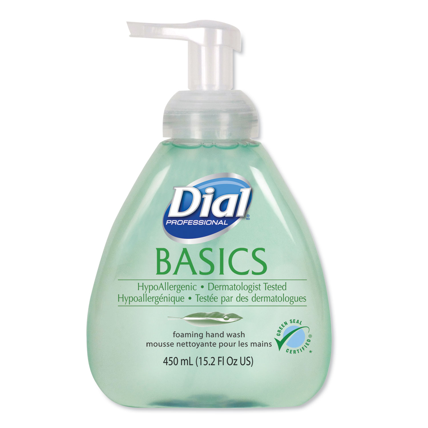  Dial Professional 98609EA Basics Foaming Hand Soap, Honeysuckle, 15.2 oz Pump Bottle (DIA98609EA) 