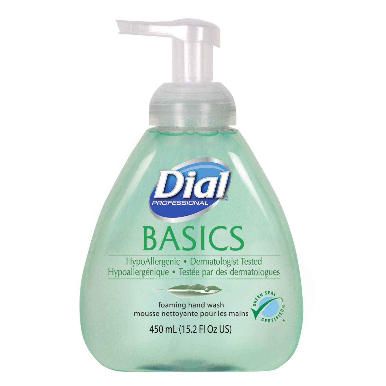  Dial Professional 1700098609 Basics Foaming Hand Soap, Original, Honeysuckle, 15.2 oz Pump Bottle, 4/Carton (DIA98609) 