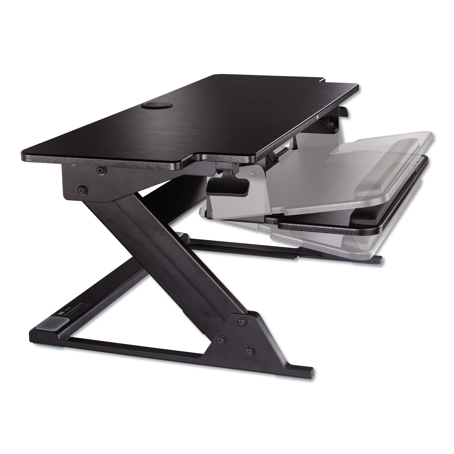 Precision Standing Desk, 42w x 23.2d x 20h, Black