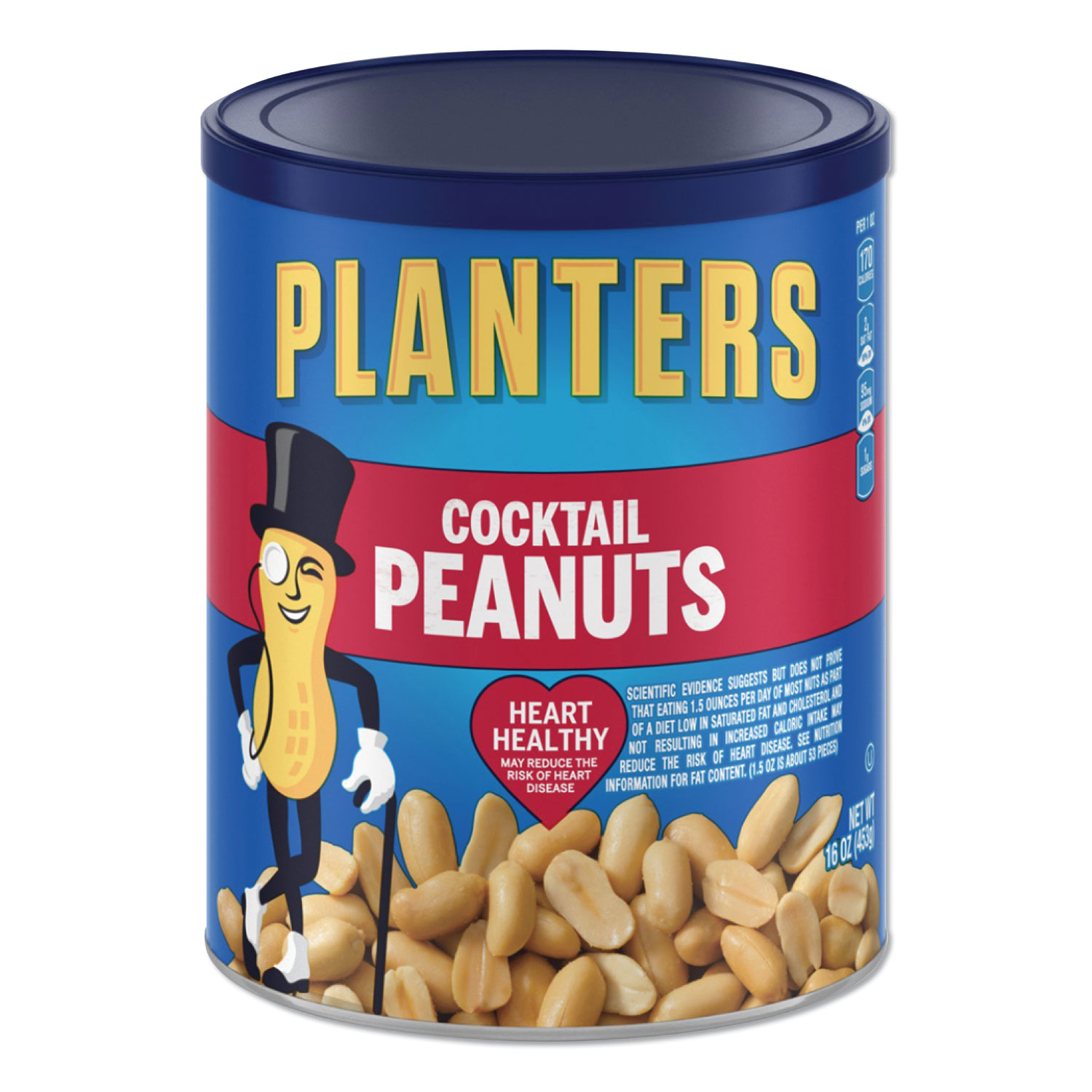  Planters GEN07210 Cocktail Peanuts, 16 oz Can (PTN07210) 
