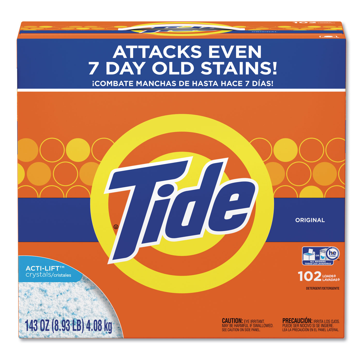 Powder Laundry Detergent, Original Scent, 143 oz Box, 2/Carton