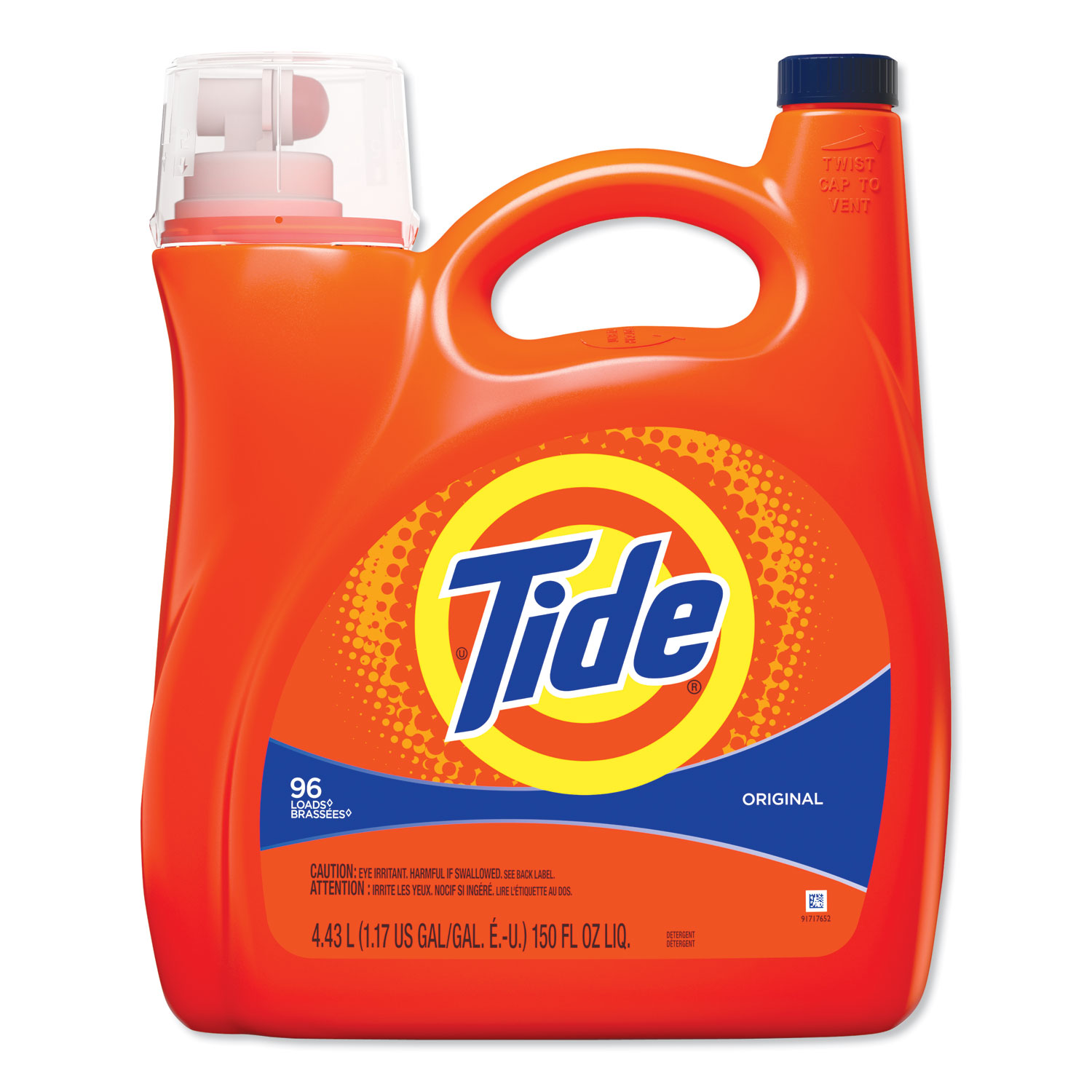  Tide 40367 Liquid Laundry Detergent, Original, 150 oz Pump Dispenser, 4/Carton (PGC40367) 