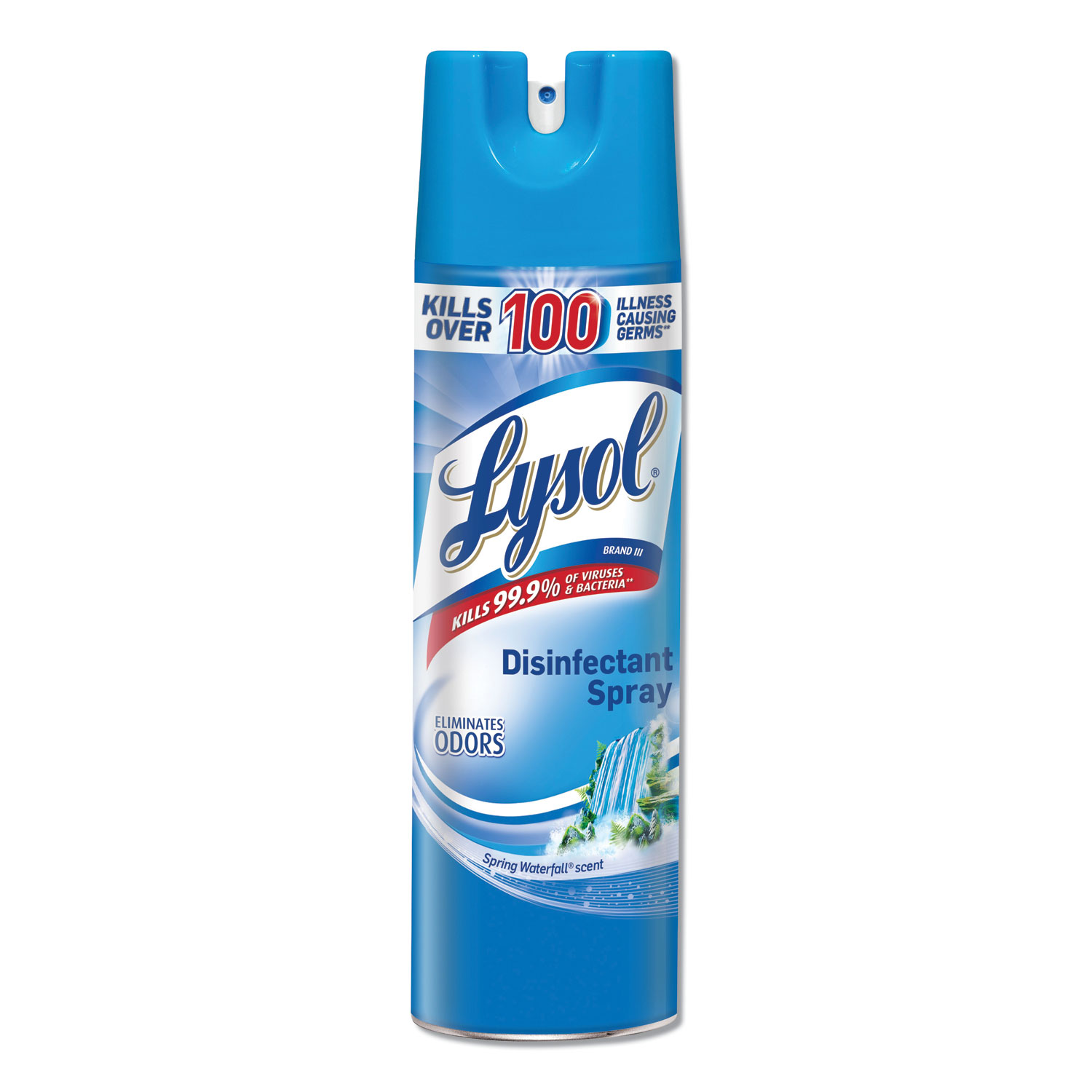  LYSOL Brand 19200-79326 Disinfectant Spray, Spring Waterfall Scent, 19oz Aerosol (RAC79326CT) 