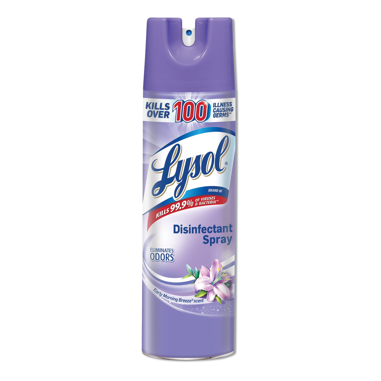  LYSOL Brand 19200-80834 Disinfectant Spray, Early Morning Breeze, 19oz Aerosol, 12/Carton (RAC80834CT) 