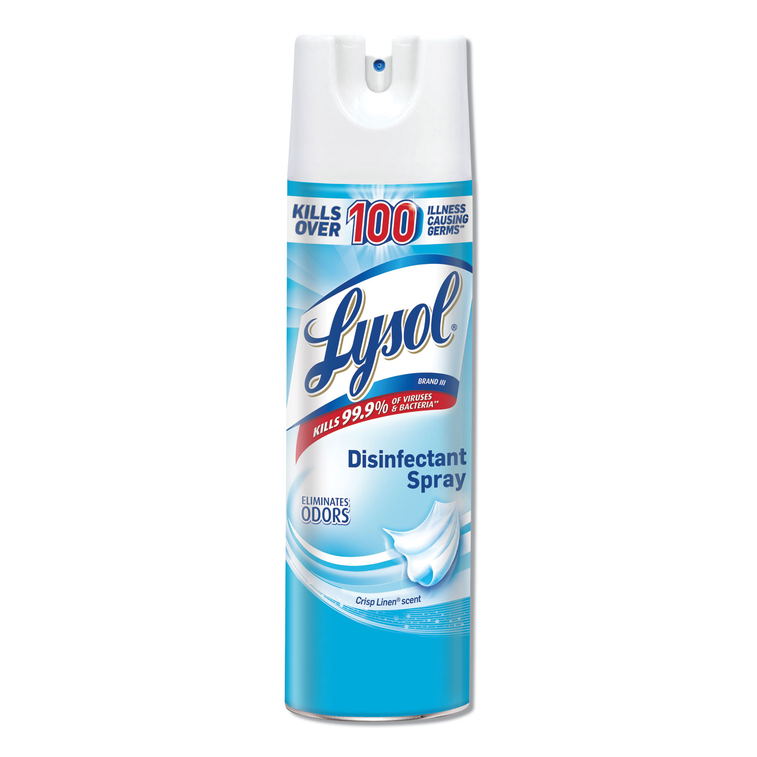 Disinfectant Spray, Crisp Linen, 19oz Aerosol, 12/Carton