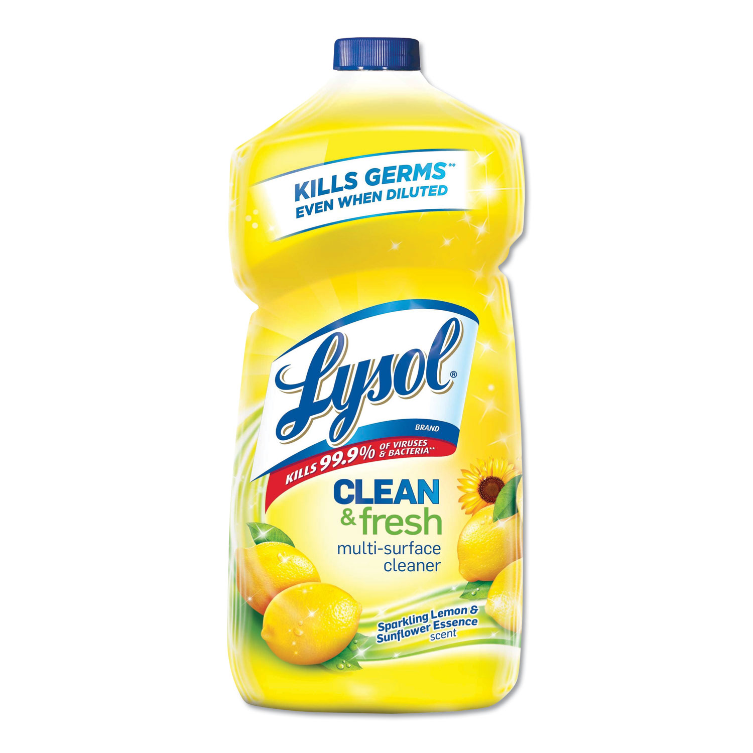 LYSOL Brand 19200-78626 Clean and Fresh Multi-Surface Cleaner, Sparkling Lemon and Sunflower Essence Scent, 40 oz Bottle (RAC78626EA) 