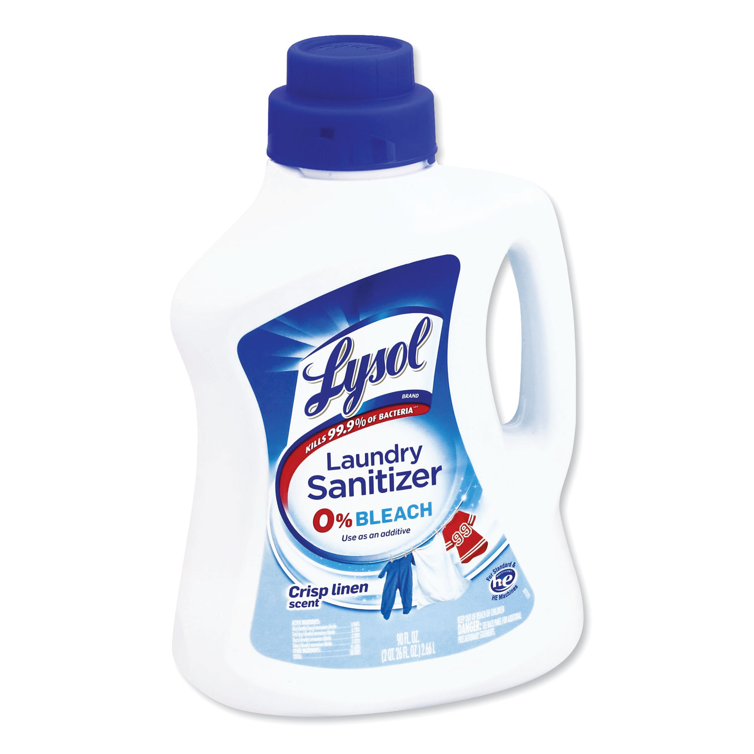  LYSOL Brand 19200-95872 Laundry Sanitizer, Liquid, Crisp Linen, 90 oz, 4/Carton (RAC95872) 