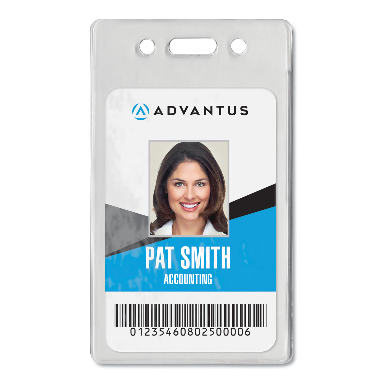 Proximity ID Badge Holder, Vertical, 2.68 x 4.38, Clear, 50/Pack