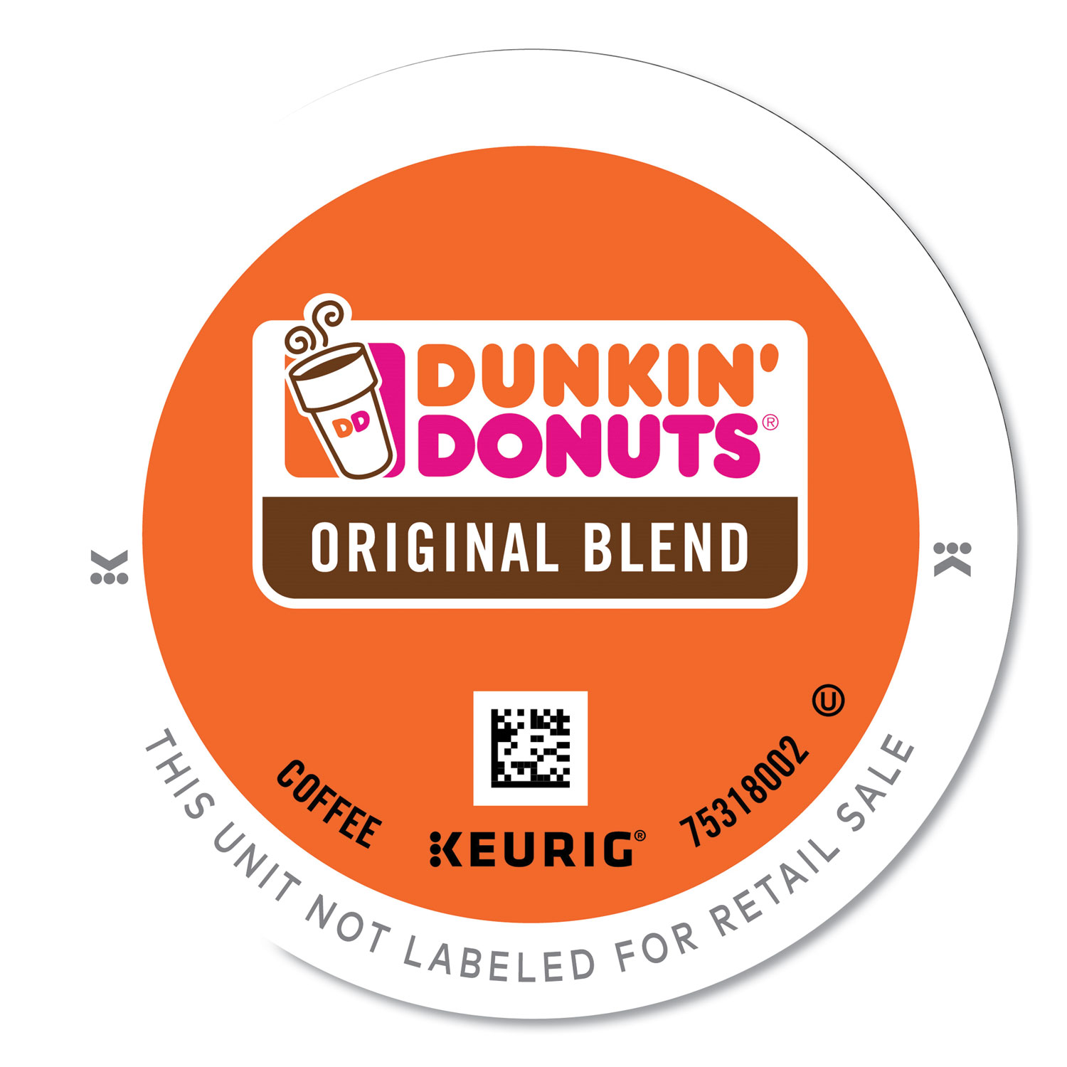  Dunkin Donuts 0845 K-Cup Pods, Original Blend, 24/Box (GMT0845) 