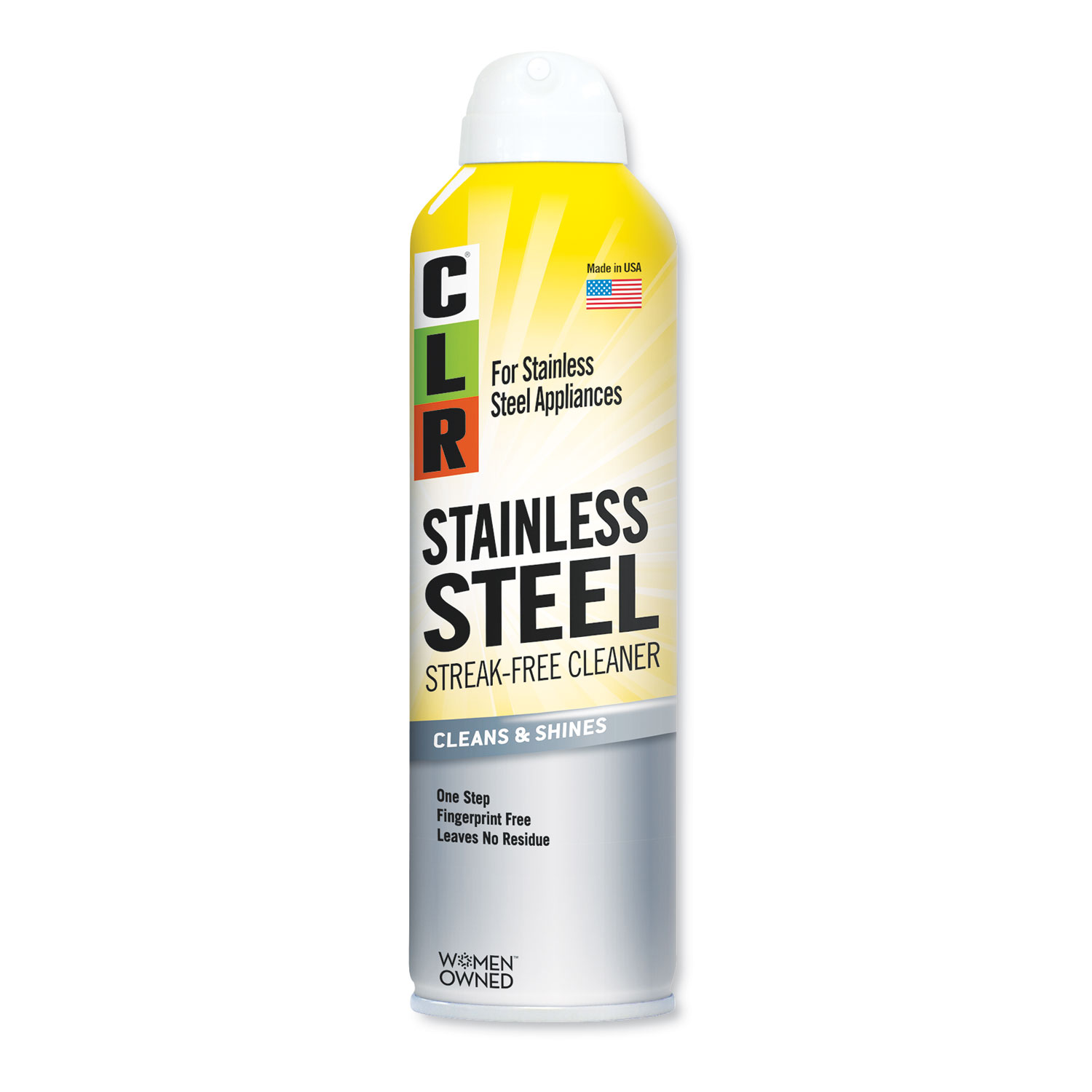  CLR CSS-12 Stainless Steel Cleaner, Citrus, 12oz Can, 6/Carton (JELCSS12) 