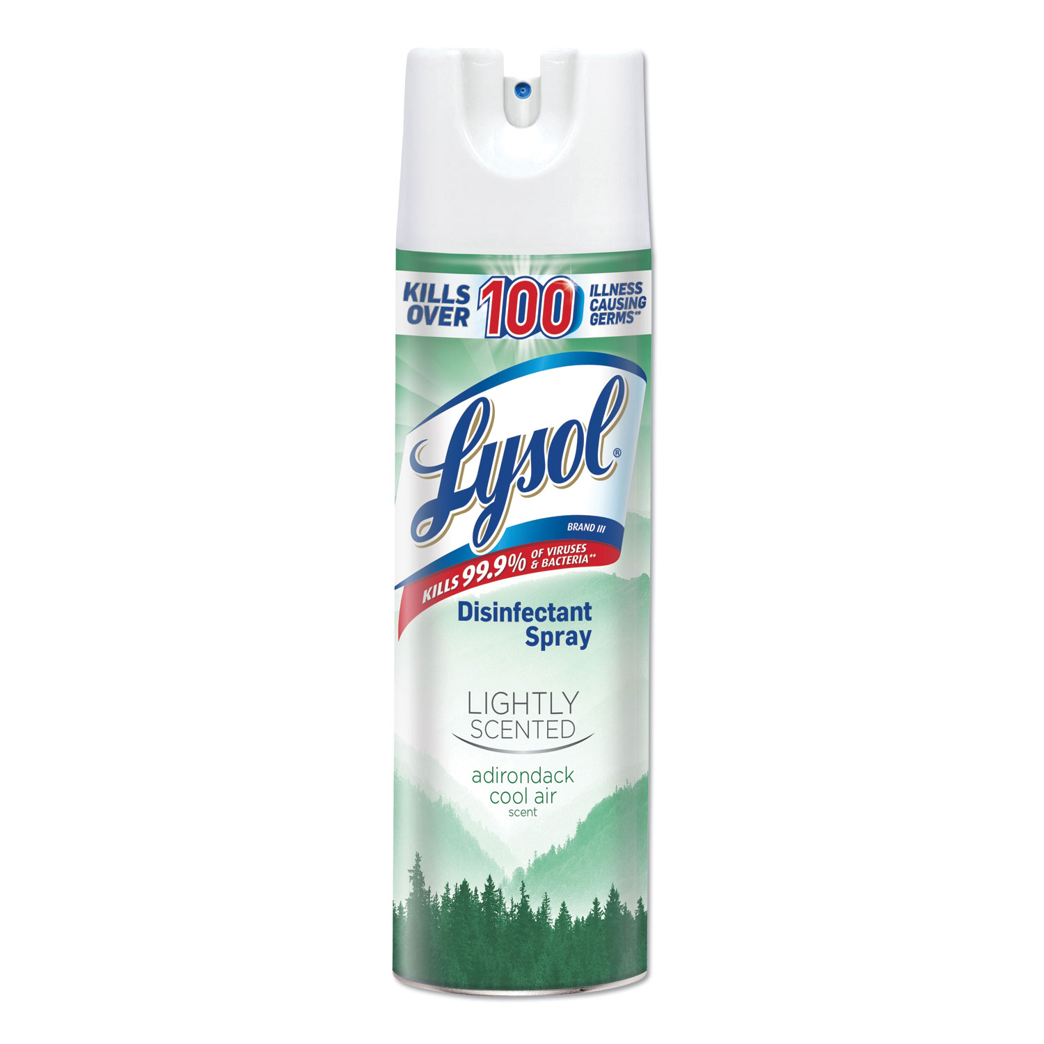  LYSOL Brand 19200-97172 Lightly Scented Disinfectant Spray, Adirondack Cool Air, 19 oz (RAC97172EA) 