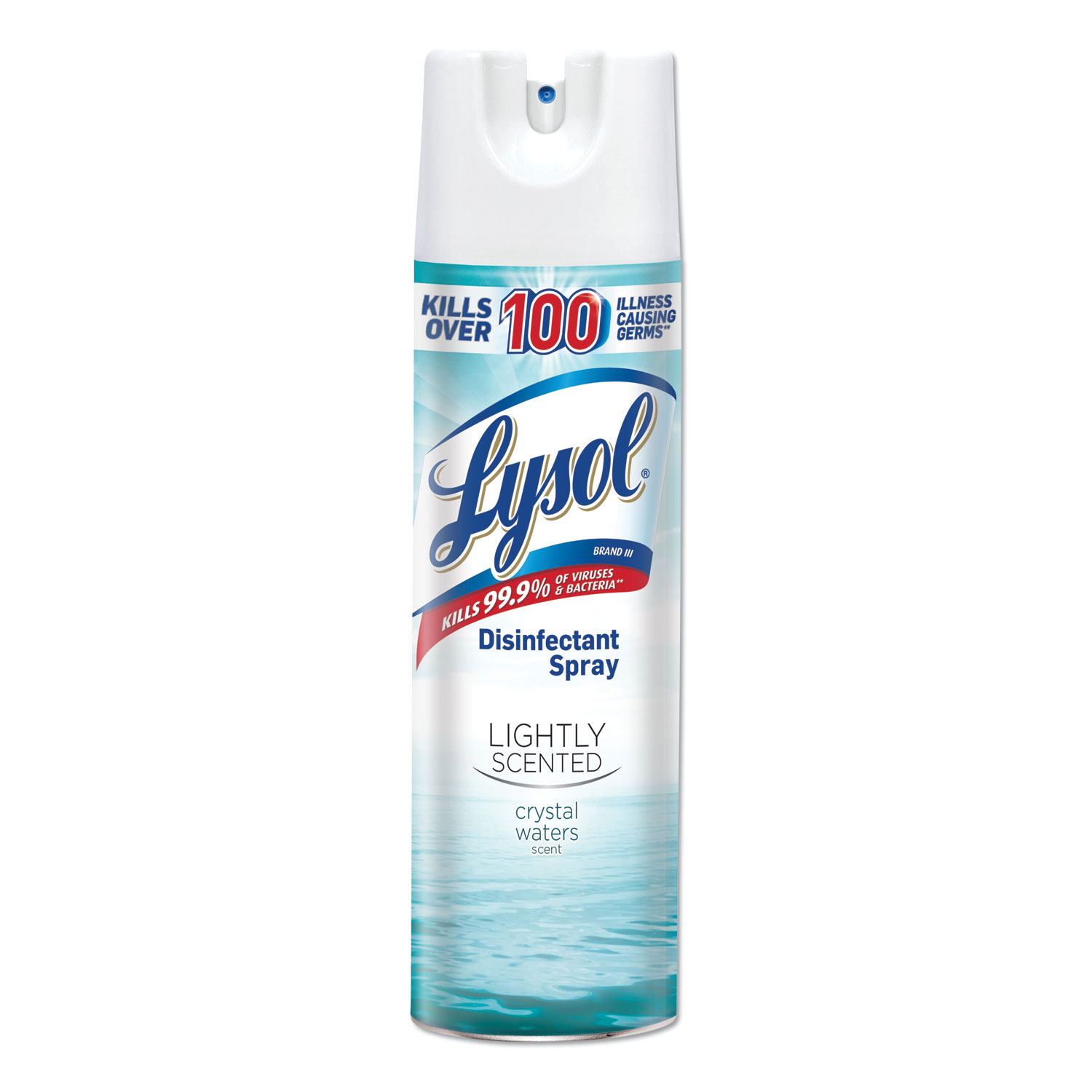  LYSOL Brand 19200-97174 Lightly Scented Disinfectant Spray, Crystal Waters, 19 oz, 6/Carton (RAC97174) 