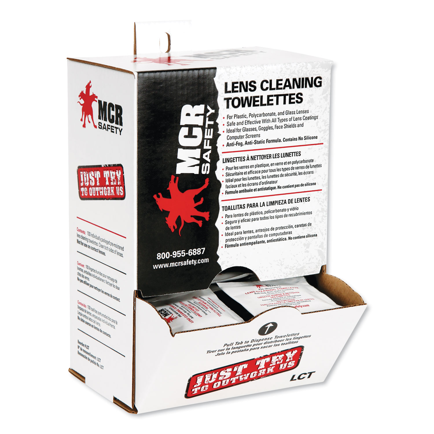 Lens Cleaning Towelettes, 100/Box, 10 Boxes/Carton