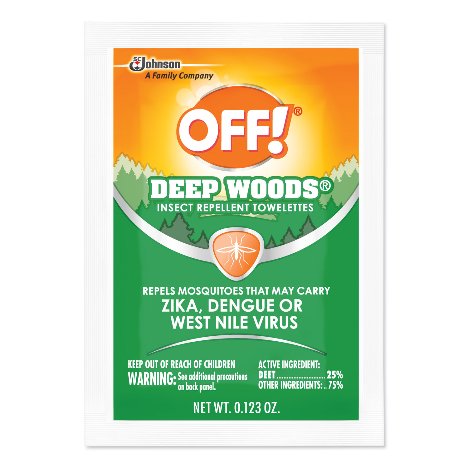  OFF! 611072 Deep Woods Towelettes, 12/Box, 12 Boxes per Carton (SJN611072) 