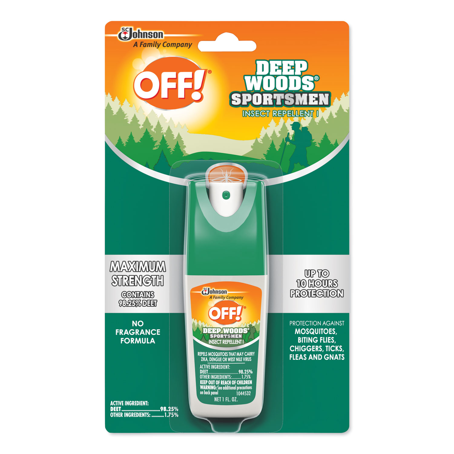  OFF! 611090 Deep Woods Sportsmen Insect Repellent, 1 oz Spray Bottle (SJN611090) 