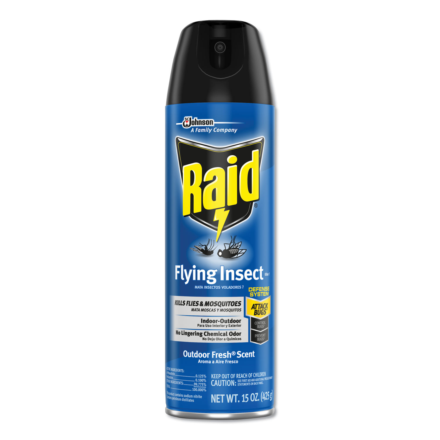  Raid 300816 Flying Insect Killer, 15 oz Aerosol, 12/Carton (SJN300816) 