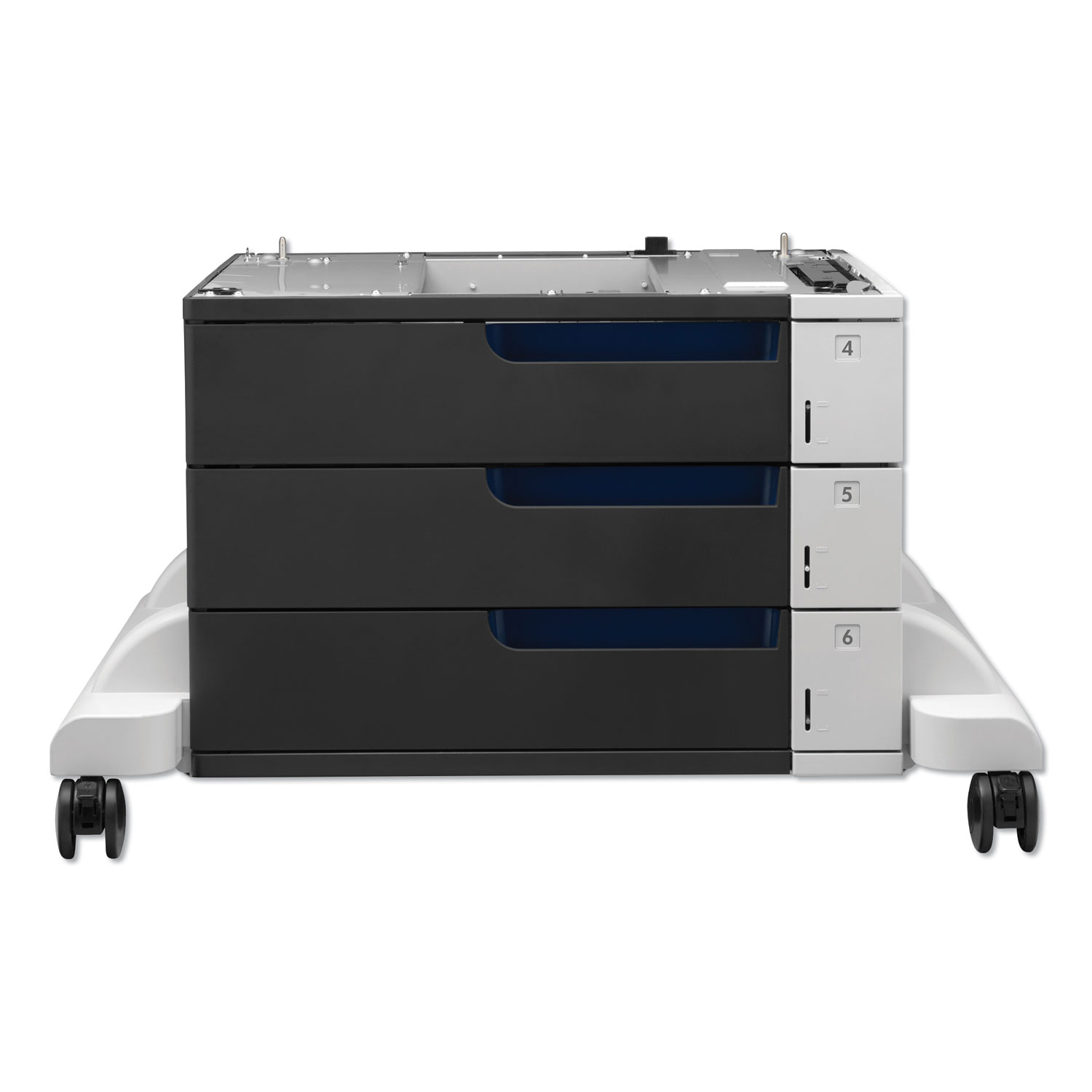  HP CE725A Paper Feeder And Stand for LaserJet CP5525, 3 Drawers of 500 Sheets (HEWCE725A) 