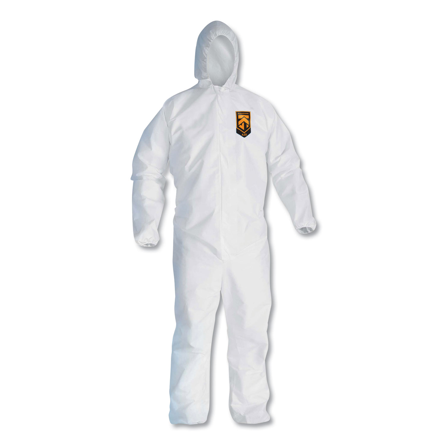  KleenGuard 49116 A20 Breathable Particle Protection Coveralls, Zip Closure, 3X-Large, White (KCC49116) 